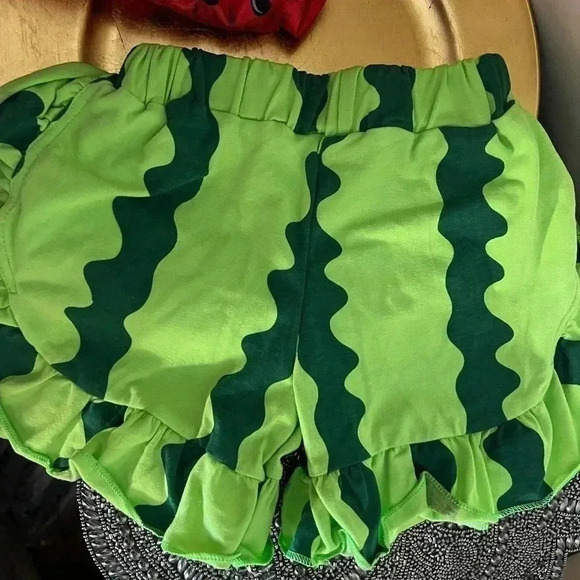 GIRLS BOUTIQUE WATERMELON SHORT SET SIZE M / 3 T EEUC - Picture 3 of 11